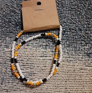 Orange and White Choker